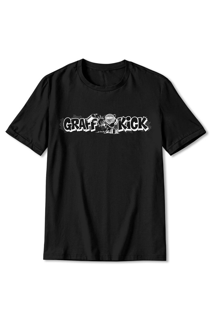 Graffkick Tee — black front print