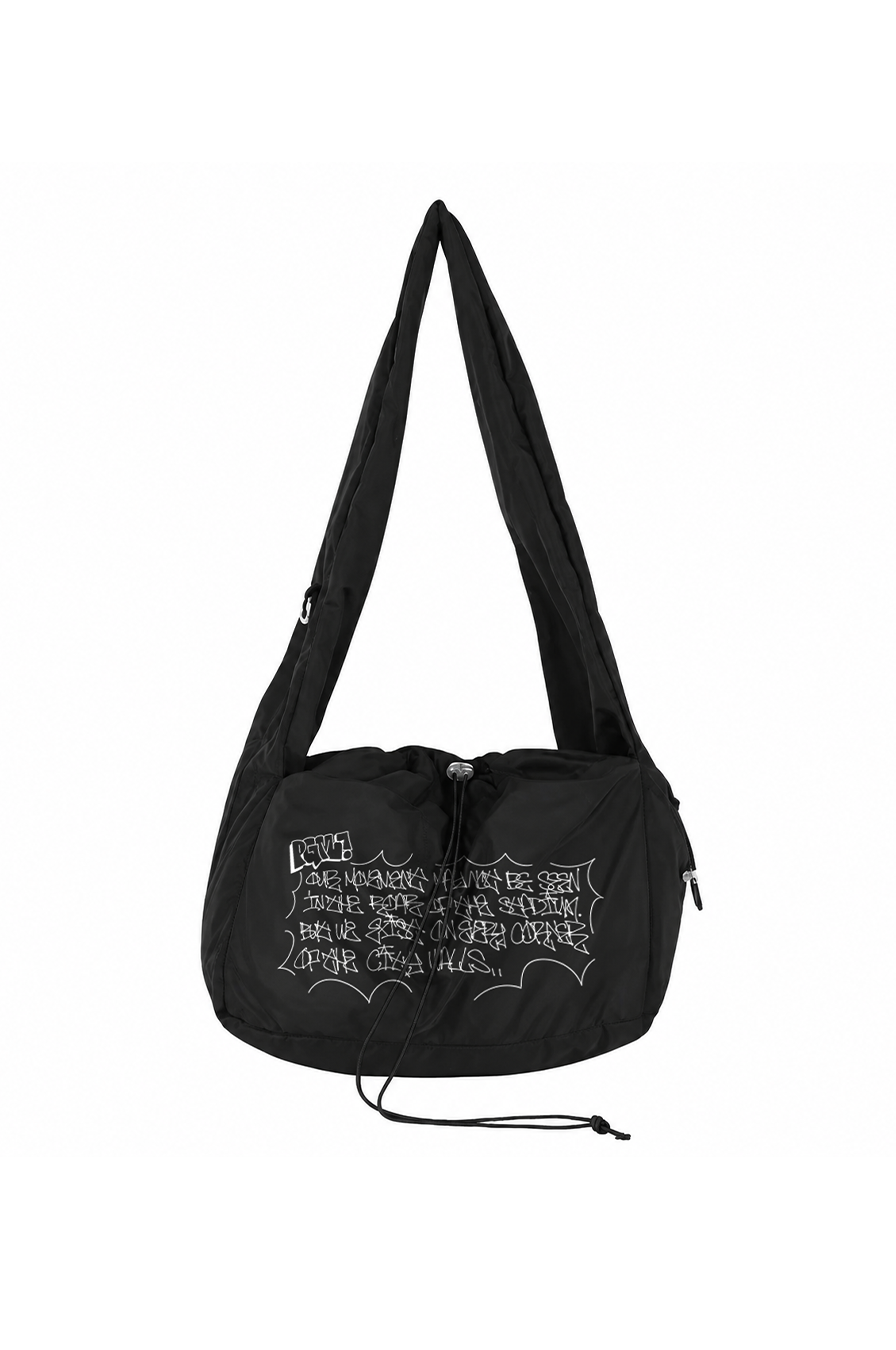 Slingbag Series PGM x Rated Archive — front with graffiti print